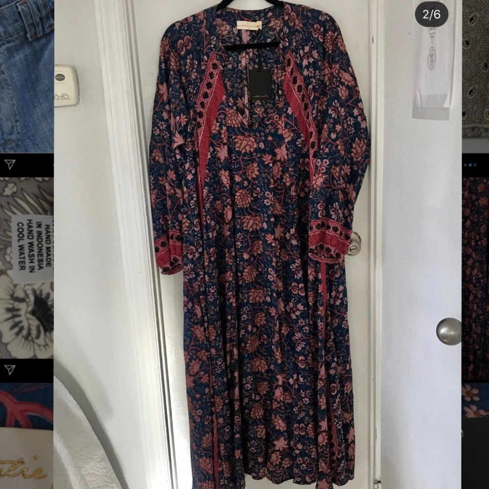 Natalie Martin Fiore maxi dahlia indigo
